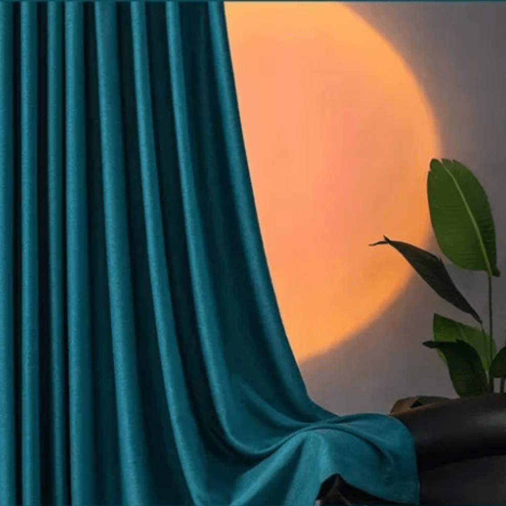 Rideau chambre vert canard en lin L'atelier Rideau